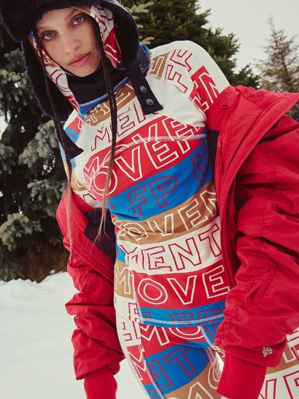 Free People Movement Dawn To Dusk Printed Hoodie